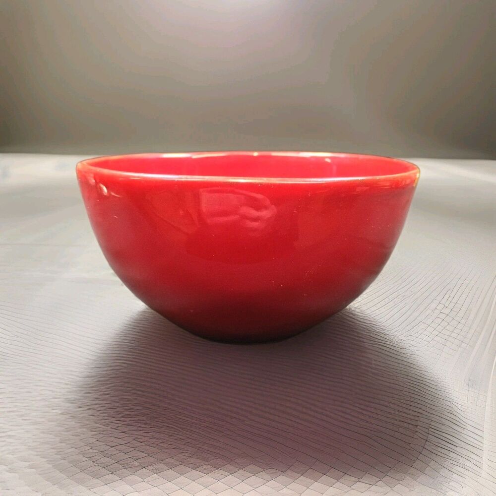 1 Pottery Barn “Red” - 6” Soup Cereal Salad Bowl Discontinued Rare Made In Italy